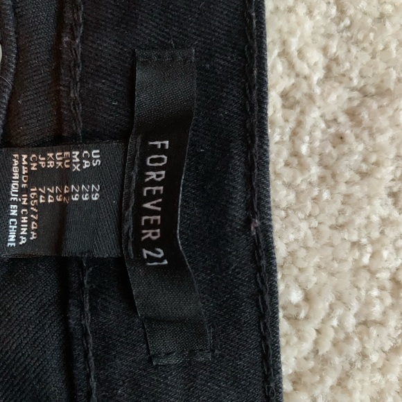 Forever twenty one, black jean. Size US 29 - Picture 3 of 10